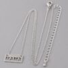 Mama Plate Necklace – Sleek 16-inch Plate Pendant