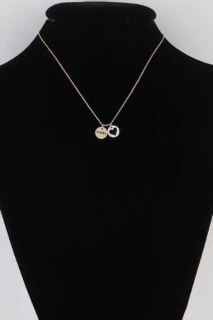 Mama Heart Pendant Necklace – Polished 16 inch