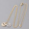 Smiley Pendant Necklace – Polished Happy Face Charm