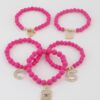 Beaded Charm Bracelet – Textured Beads & Charms