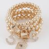 Beaded Charm Bracelet – Textured Beads & Charms