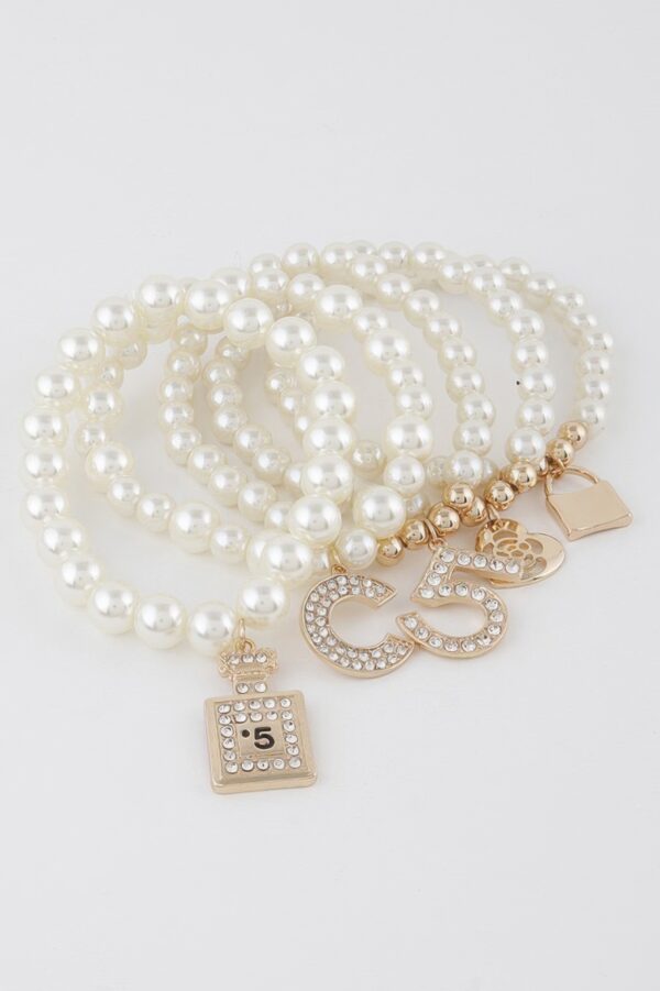 Beaded Charm Bracelet – Textured Beads & Charms