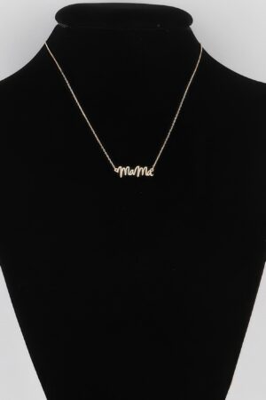 Mama Script Necklace – 16-inch Script Pendant