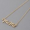 Mama Script Necklace – 16-inch Script Pendant