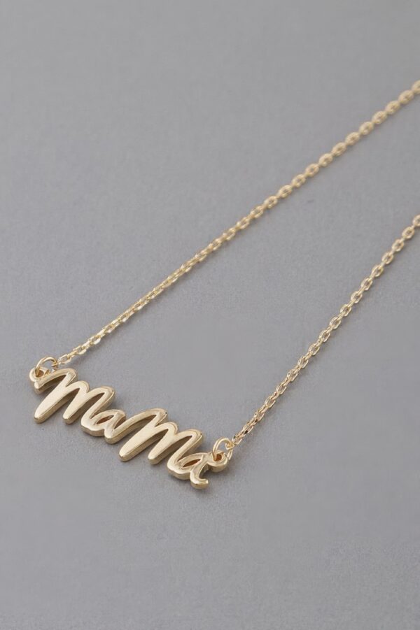 Mama Script Necklace – 16-inch Script Pendant