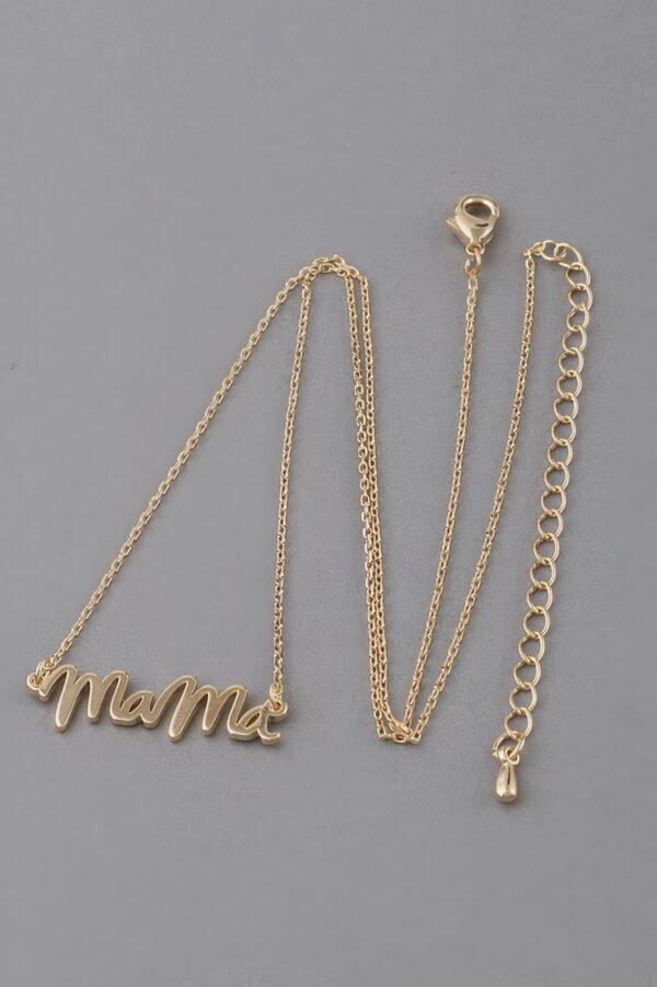Mama Script Necklace – 16-inch Script Pendant