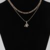Jeweled Butterfly Pendant Necklace – 18 inches