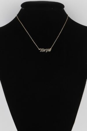 Xoxo Script Necklace – Delicate Script Pendant