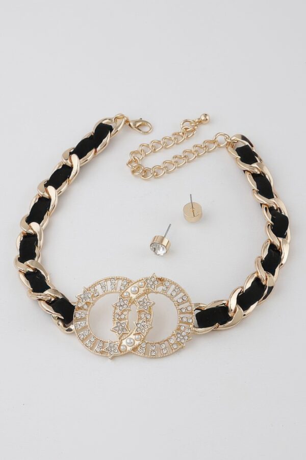 Oo Chain Star-Accent Choker Necklace