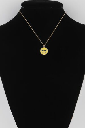 Sunglasses Face Emoji Pendant Necklace