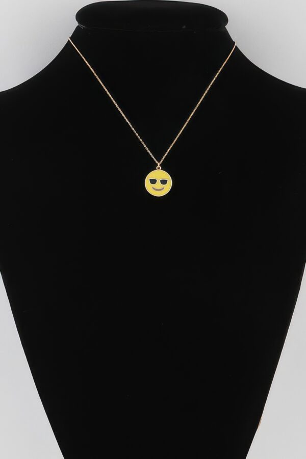 Sunglasses Face Emoji Pendant Necklace
