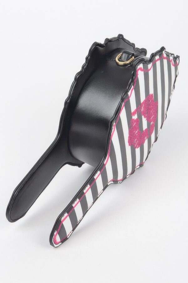 Lips Hair Brush Clutch – Lip-Motif Structured Design
