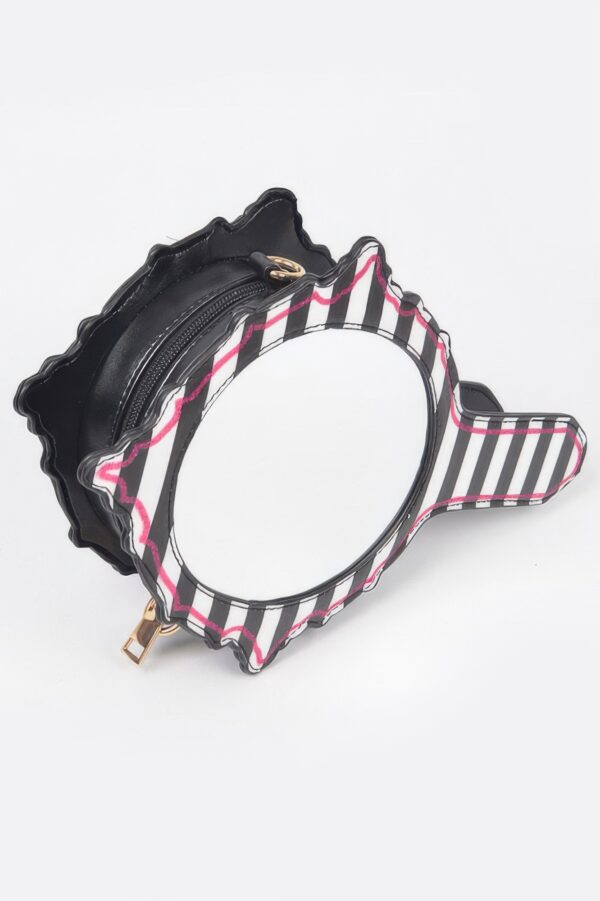Lips Hair Brush Clutch – Lip-Motif Structured Design