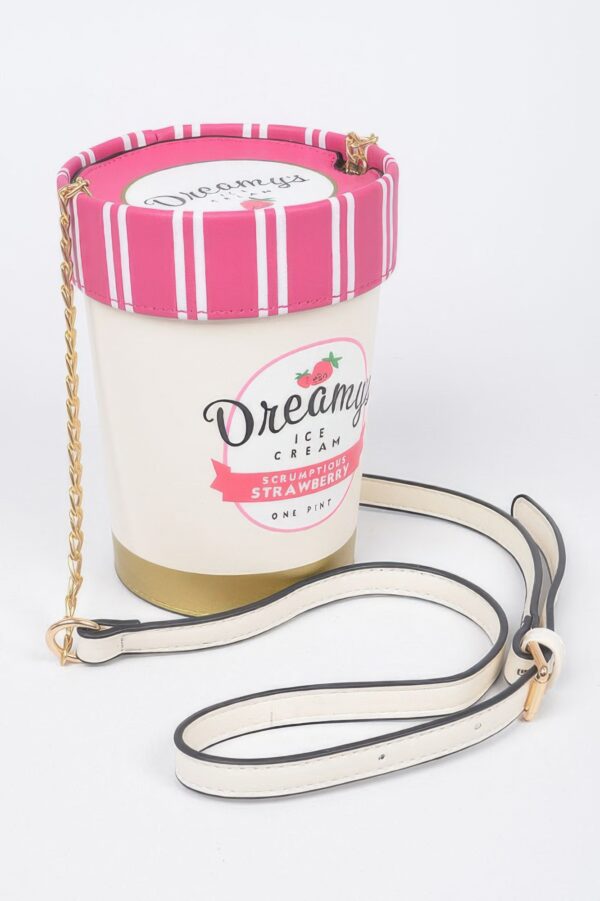 Ice Cream Box Clutch – Novelty Structured Handbag