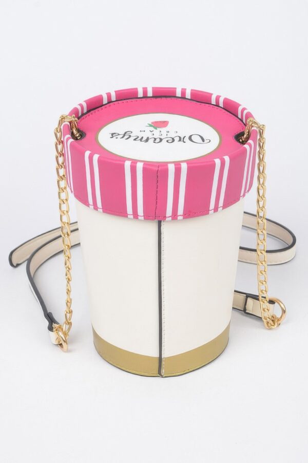 Ice Cream Box Clutch – Novelty Structured Handbag