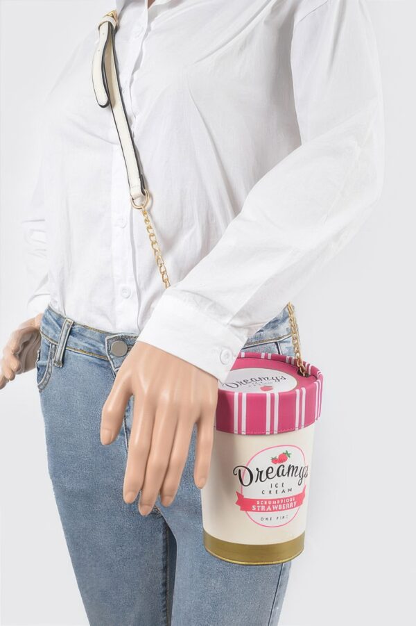 Ice Cream Box Clutch – Novelty Structured Handbag
