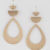 Open Teardrop Dangle Earrings – Sleek Silhouette