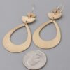 Open Teardrop Dangle Earrings – Sleek Silhouette