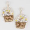 Cupcake Beaded Drop Earrings – Colorful Bead Detail