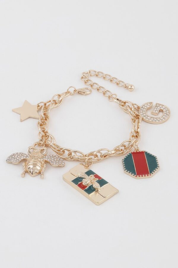 Killer Bee Charm Bracelet – Stackable Bee Accent