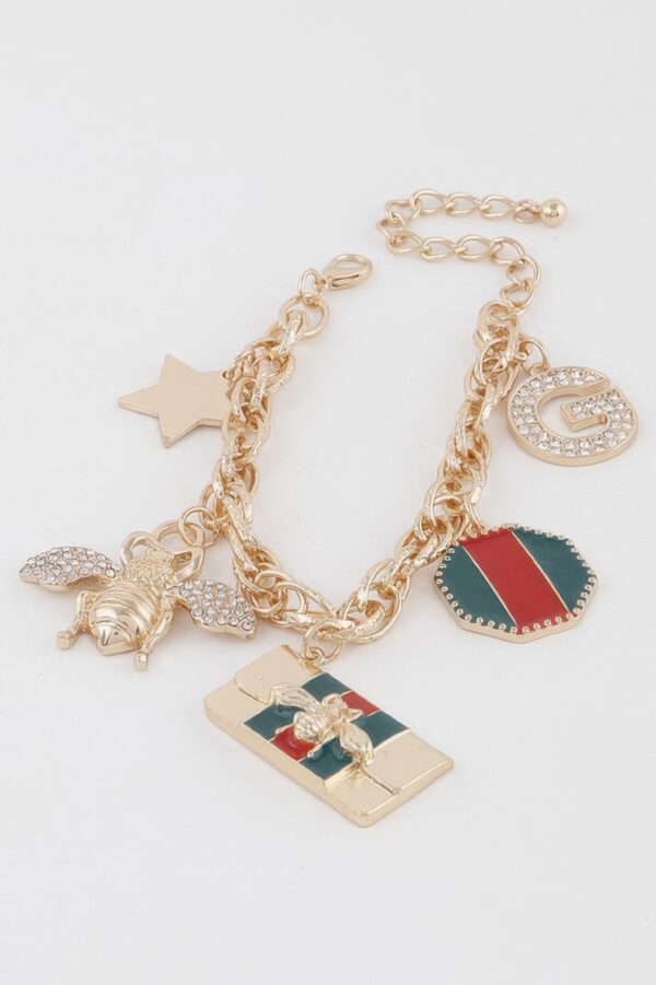 Killer Bee Charm Bracelet – Stackable Bee Accent