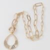 Teardrop Toggle Necklace – 16 inch Chain