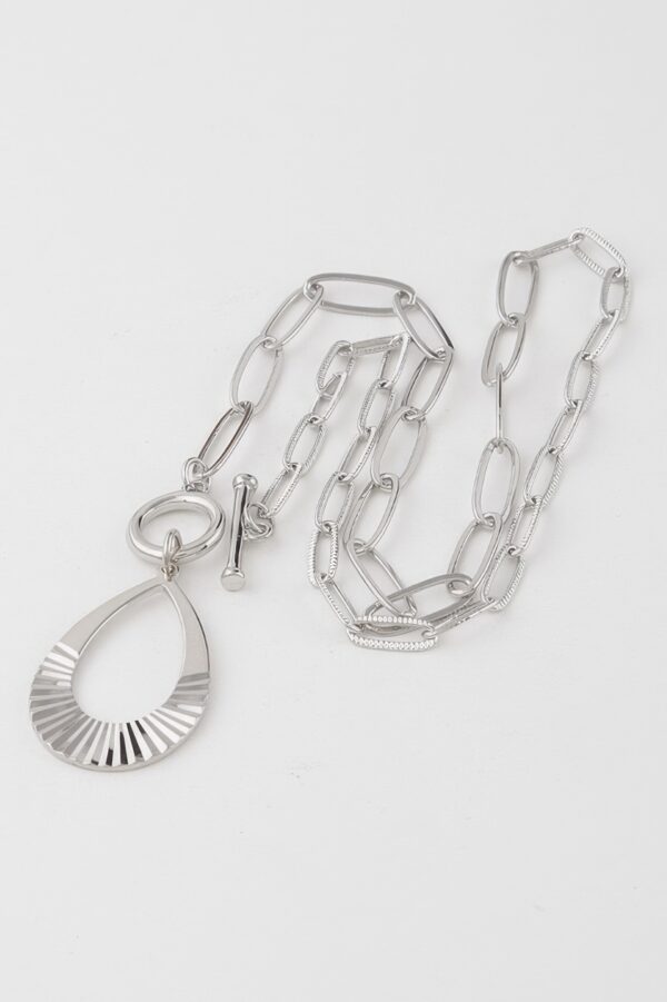 Teardrop Toggle Necklace – 16 inch Chain