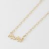 Mama Script Necklace – 16-inch Script Pendant
