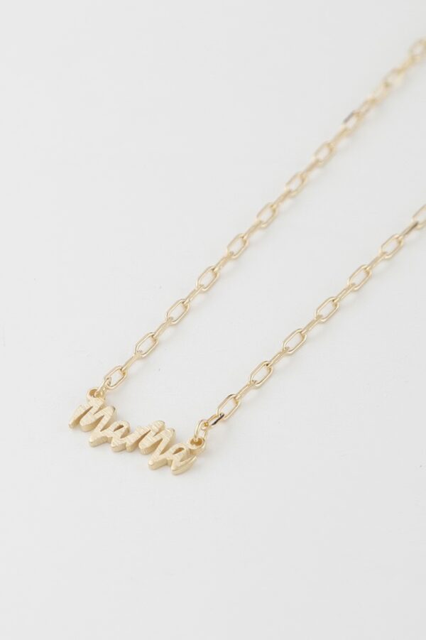 Mama Script Necklace – 16-inch Script Pendant