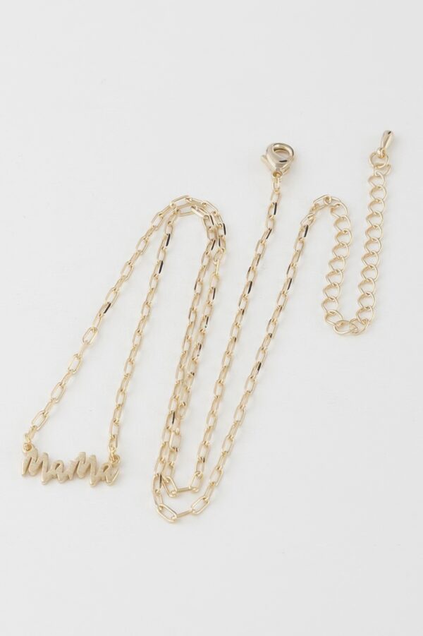 Mama Script Necklace – 16-inch Script Pendant