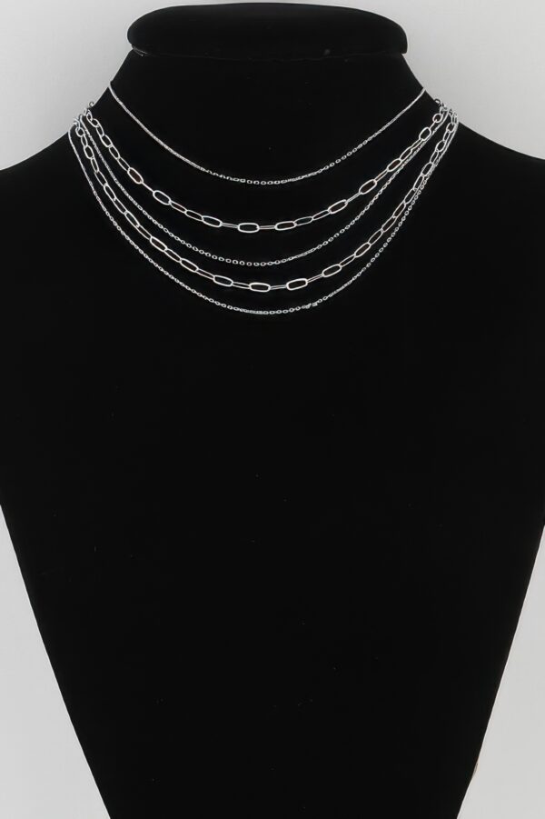 Mama Lined Multi-Chain Necklace – 16 inch