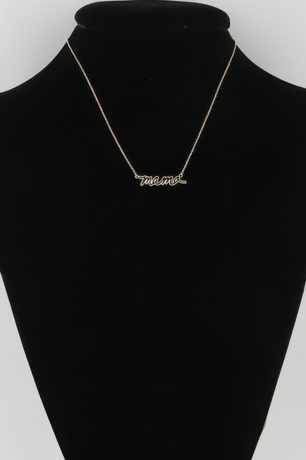 Mama Lined Necklace, Approx. 16″ Length for Layering