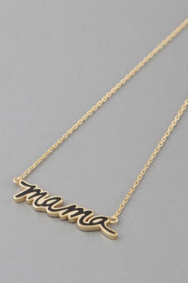 Mama Lined Necklace, Approx. 16″ Length for Layering