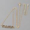 Mama Lined Necklace, Approx. 16″ Length for Layering