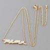 Mama Lined Necklace, Approx. 16″ Length for Layering