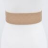 Plus-Size Embossed Belt with Large Metal Buckle