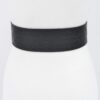 Wide Embossed Belt with Oversized Metal Buckle