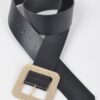 Plus-Size Rhinestone Square Buckle Belt