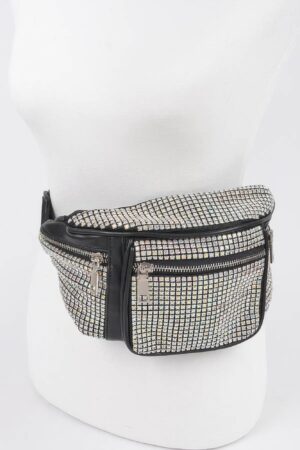 Rhinestone Fanny Pack – Compact Sparkle Belt Bag