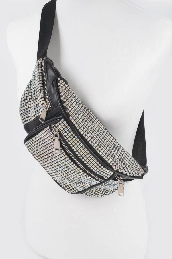 Rhinestone Fanny Pack – Compact Sparkle Belt Bag