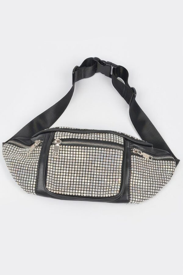 Rhinestone Fanny Pack – Compact Sparkle Belt Bag