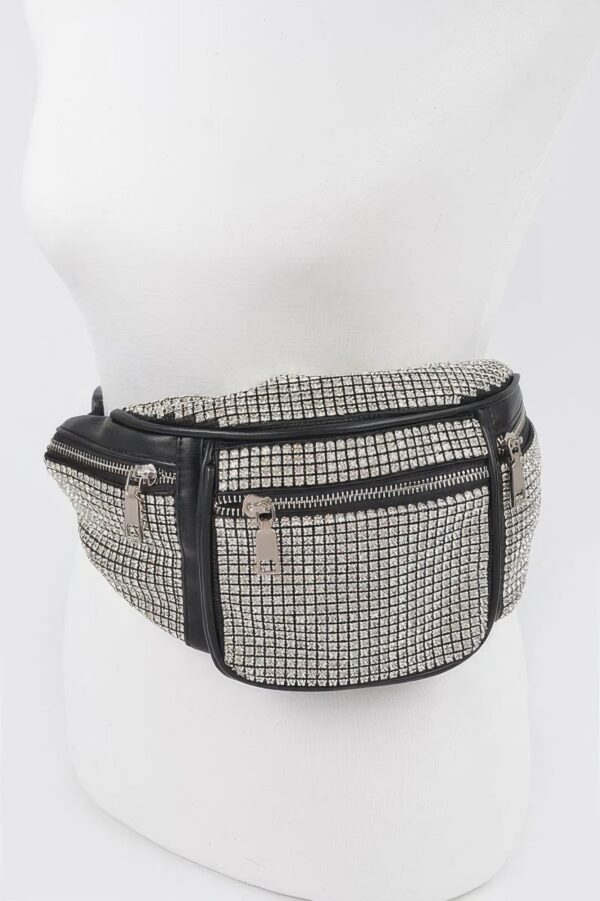 Rhinestone Fanny Pack – Compact Sparkle Belt Bag