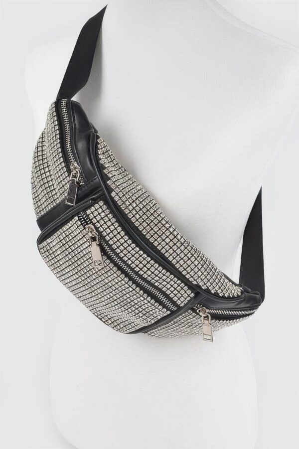 Rhinestone Fanny Pack – Compact Sparkle Belt Bag