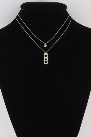 Inverted Shape Pendant Necklace – Geometric Accent