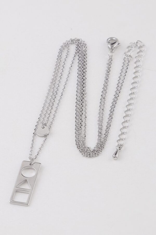 Inverted Shape Pendant Necklace – Geometric Accent