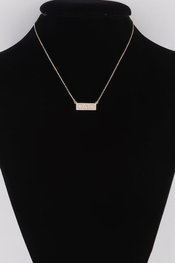Minimal Shape Bar Pendant Necklace – 16 inch