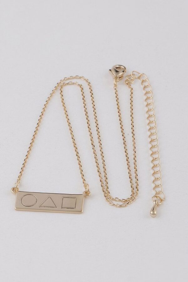 Minimal Shape Bar Pendant Necklace – 16 inch