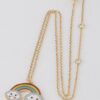 Happy Rainbow Necklace – Colorful Pendant for Layering