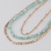 Multi-Beaded Chain Necklace – Layered Texture