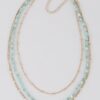 Multi-Beaded Chain Necklace – Layered Texture
